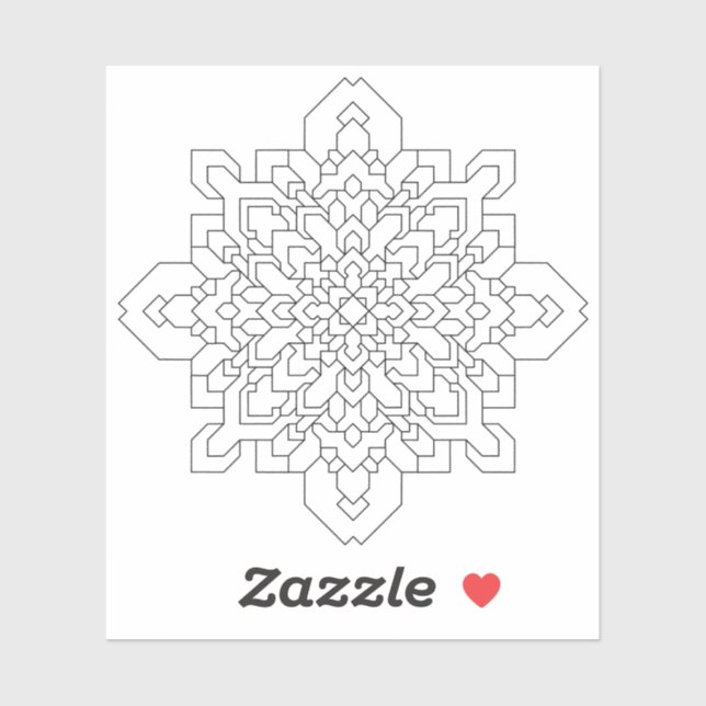 Geometric Mandala #4 Clear (Sheet)