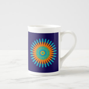 Geometric Mandala Art Circle Design-48256 Bone China Mug