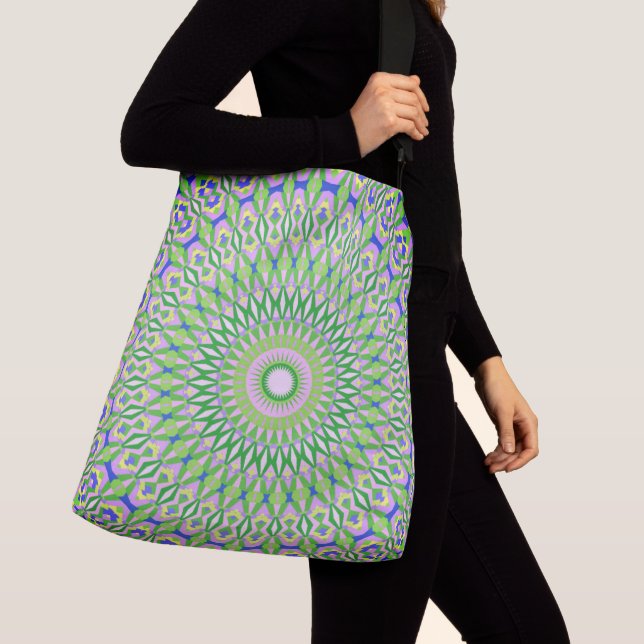 Geometric Mandala Crossbody Bag (Close Up)