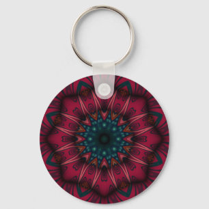 Geometric Mandala Keychain