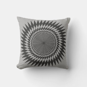 Geometric Mandala Pattern Throw Pillow