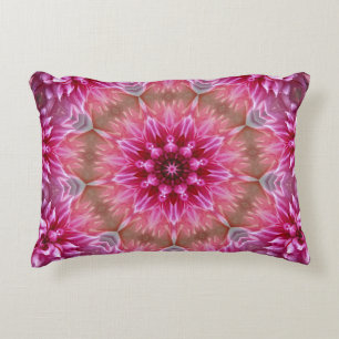 Geometric Mandala Pink Flower Pattern-67545 Accent Pillow