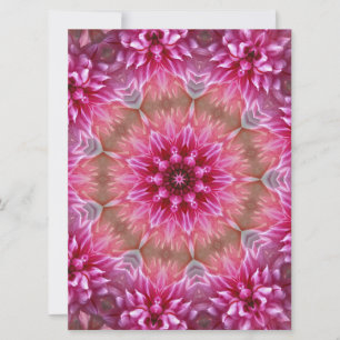 Geometric Mandala Pink Flower Pattern-67545 Invitation