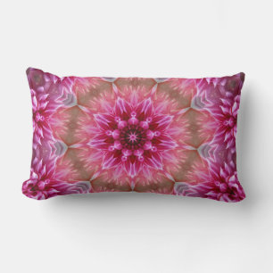 Geometric Mandala Pink Flower Pattern-67545 Lumbar Pillow