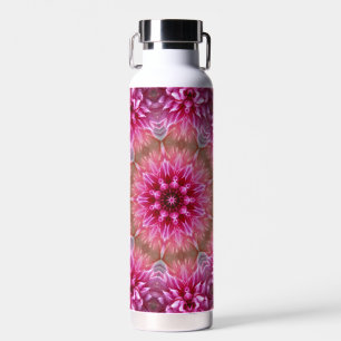 Geometric Mandala Pink Flower Pattern-67545 Water Bottle