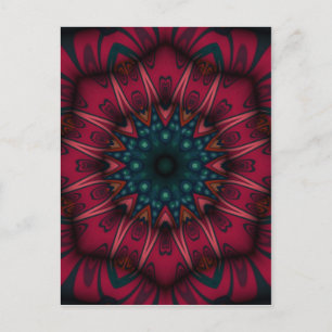Geometric Mandala Postcard