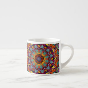 Geometric Mandala Purple Blue Design-64351 Espresso Cup