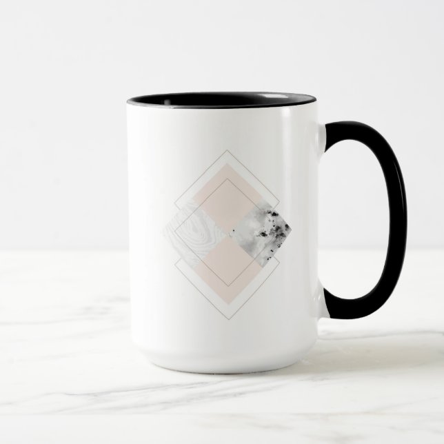 Geometric Marble Design Mug (Right)