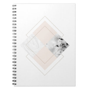 Geometric Marble Design Notebook
