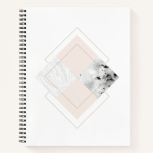 Geometric Marble Design Notebook