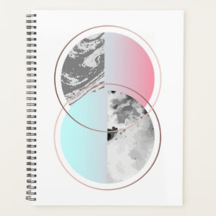 Geometric Marble Scandi Design Planner