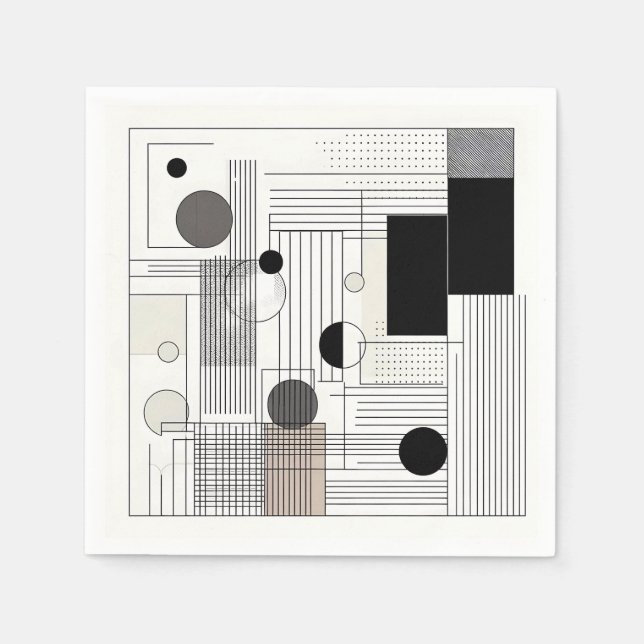 Geometric Matrix Napkin (Front)