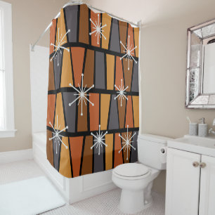Geometric MCM Abstract Burnt Orange