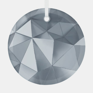 Geometric Metal: Three-Dimensional Pattern Glass Ornament