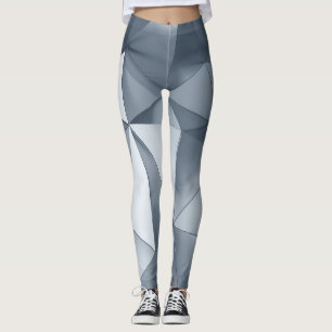 Geometric Metal: Three-Dimensional Pattern Leggings