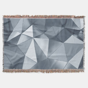 Geometric Metal: Three-Dimensional Pattern Throw Blanket