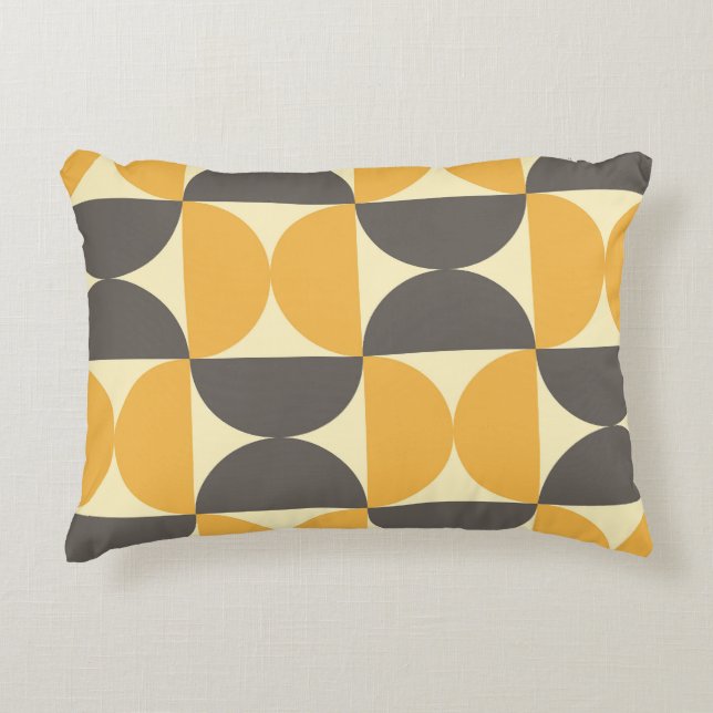 Geometric, mid-century modern style pattern. accent pillow (Front)