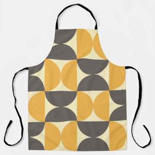 Geometric, mid-century modern style pattern. apron