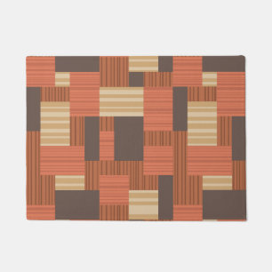 Geometric Midcentury Pattern 4 Doormat