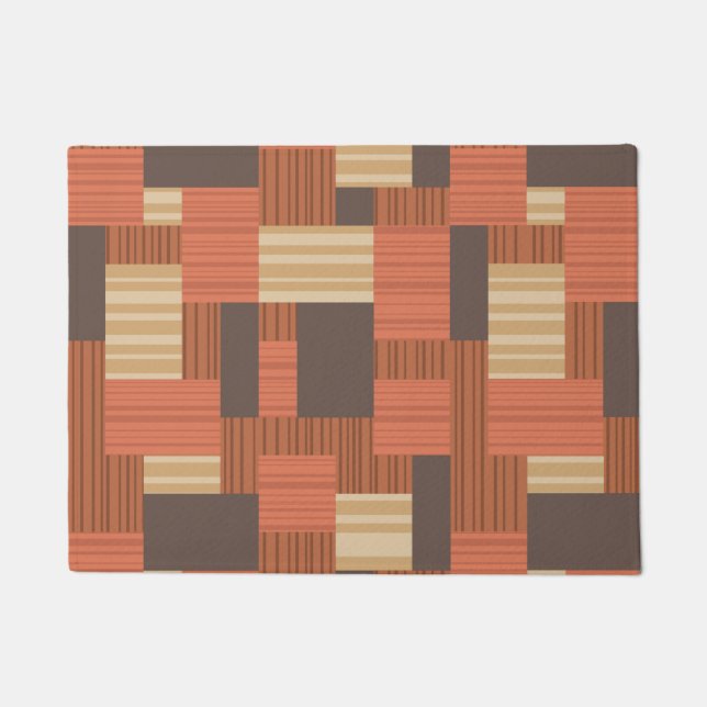 Geometric Midcentury Pattern 4 Doormat (Front)