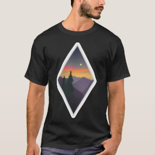 Geometric Midwest Moonrise Active T-Shirt