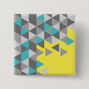 Geometric minimalistic pattern COLOR OF THE YEAR T 2 Inch Square Button