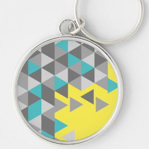 Geometric minimalistic pattern COLOR OF THE YEAR T Keychain
