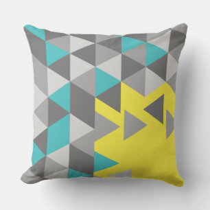 Geometric minimalistic pattern COLOR OF THE YEAR Throw Pillow
