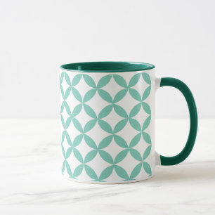 Geometric Mint Green Mug