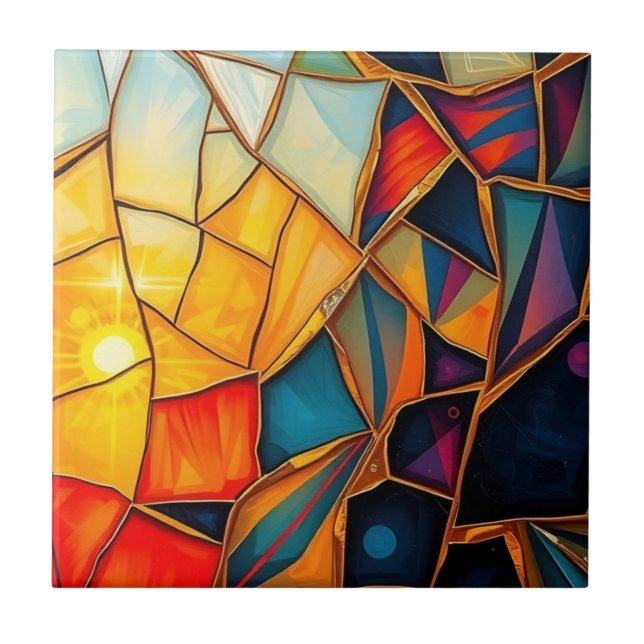 Geometric Mirror B Tile (Front)