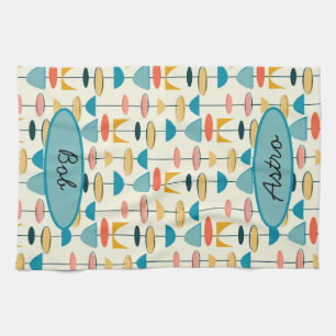 Geometric, Mod, Retro, Mid Century Modern Kitchen Towel