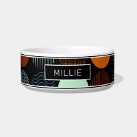 Geometric Modern Abstract Circle Personalized Name