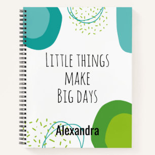 Geometric Modern Abstract Inspirational Quote  Notebook