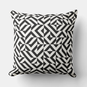 Geometric Modern Abstract Jumble Hand Garden Decor Outdoor Pillow