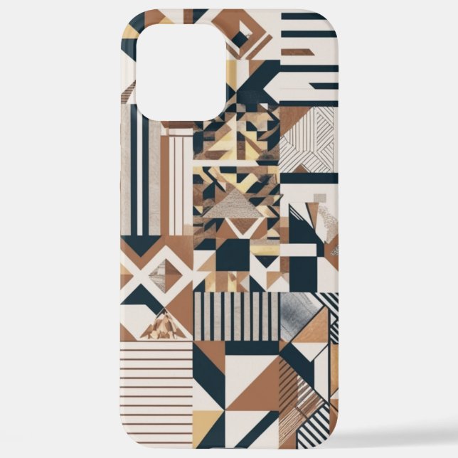 Geometric  Modern Abstract Phone Case Design (Back)