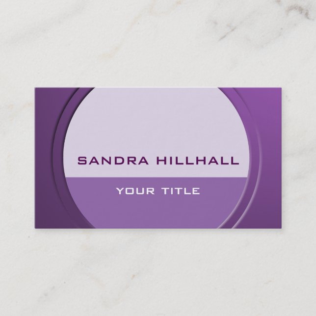 Geometric Modern Metallic any Text and Colour Business Card (Front)