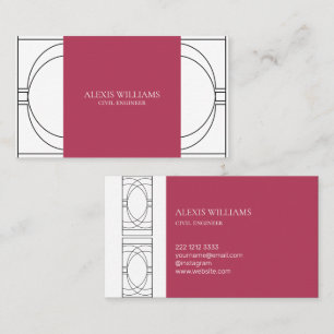 Geometric Modern Minimalist Elegant Professional Business Card