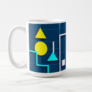 Geometric Modern Tech Coffee Mug
