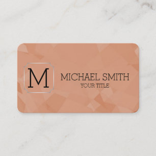 Geometric Mosaic Abstract Art Monogram #15 Business Card