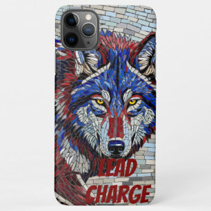 Geometric Mosaic Alpha Wolf Phone Case