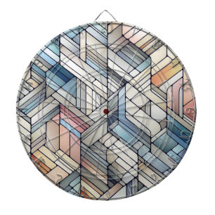Geometric Mosaic Dartboard