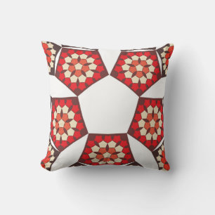 Geometric Mosaic Harmony Throw Pillow