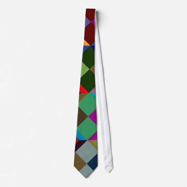 Geometric Mosaic Pattern Tie (Front)