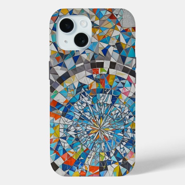 Geometric Mosaic Phone Case (Back)