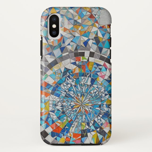 Geometric Mosaic Phone Case (Back)