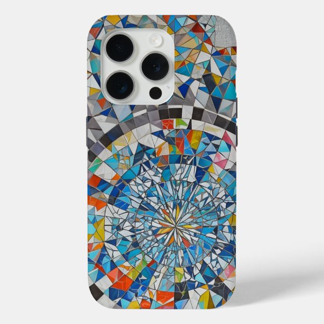 Geometric Mosaic Phone Case (Back)