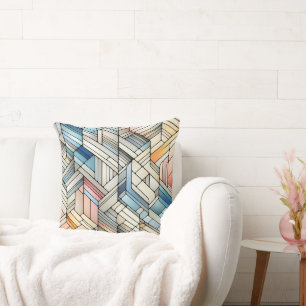 Geometric Mosaic Throw Pillow