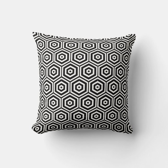 Geometric mosaic throw pillow (Front)