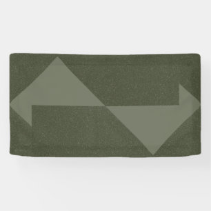 Geometric Moss Green Arrows Banner
