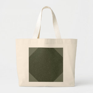 Geometric Moss Green Textured Tote